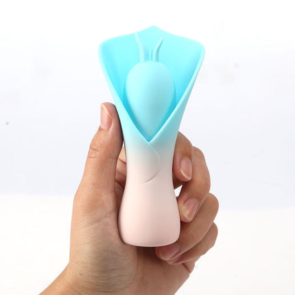 Maia Mina Fiercely Powerful Blue Fluttering Flower Vibrator
