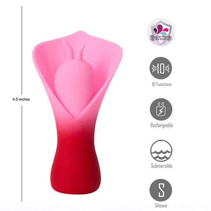 Maia Mina Fiercely Powerful Pink Fluttering Flower Vibrator
