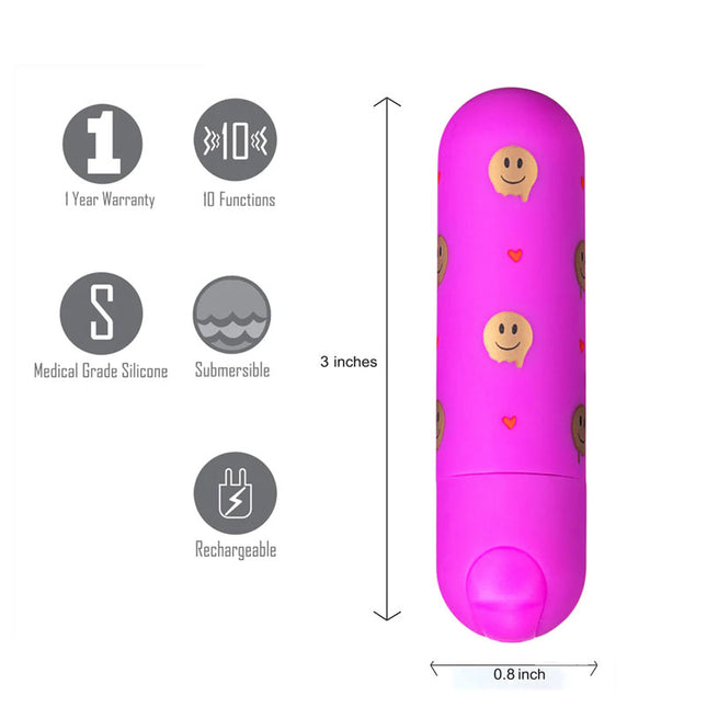 Maia Giggly Pink 7.6cm Bullet Vibrator