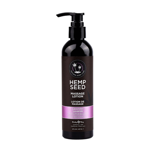 Hemp Seed Massage Lotion Lavender Scented 237ml Bottle