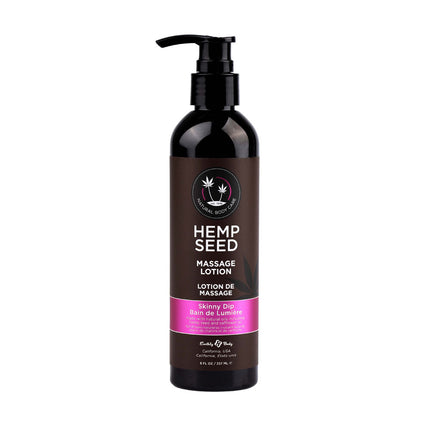 Hemp Seed Massage Lotion Skinny Dip (Vanilla & Fairy Floss) Scented - 237ml Bottle
