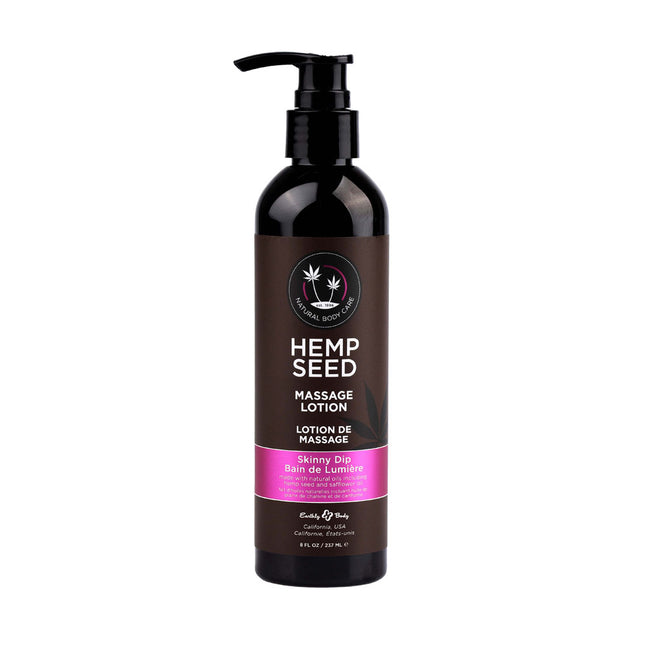 Hemp Seed Massage Lotion Skinny Dip (Vanilla & Fairy Floss) Scented - 237ml Bottle