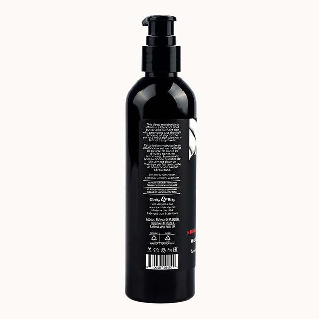 Edible Massage Lotion Strawberry Flavoured 237ml Ingredients