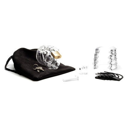 Mini-Me CB-X Chastity Cock Cage Kit - Clear 1.25 Inch