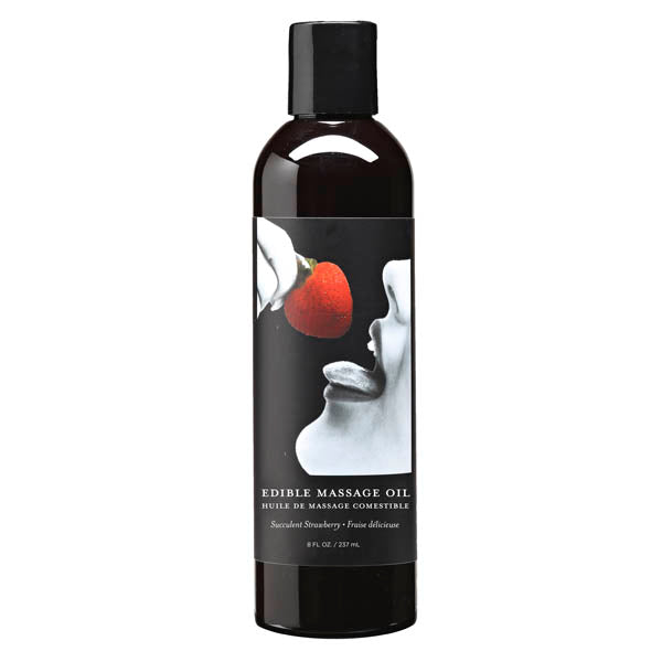 Edible Massage Oil Strawberry Flavoured 237ml