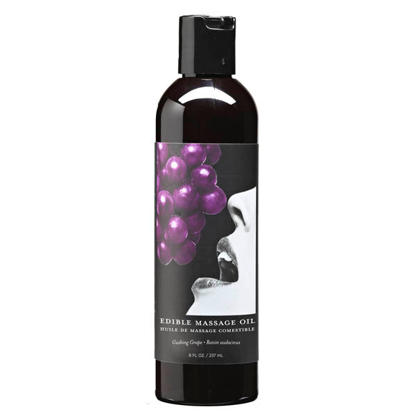 Edible Massage Oil Gushing Grape Flavoured 237 ml