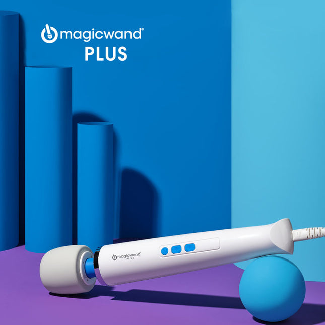 Magic Wand Massager Plus White Raised Side