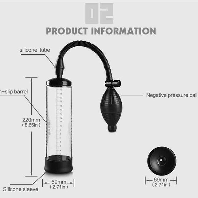 Medium Penis Pump 10 Inch Size Chart