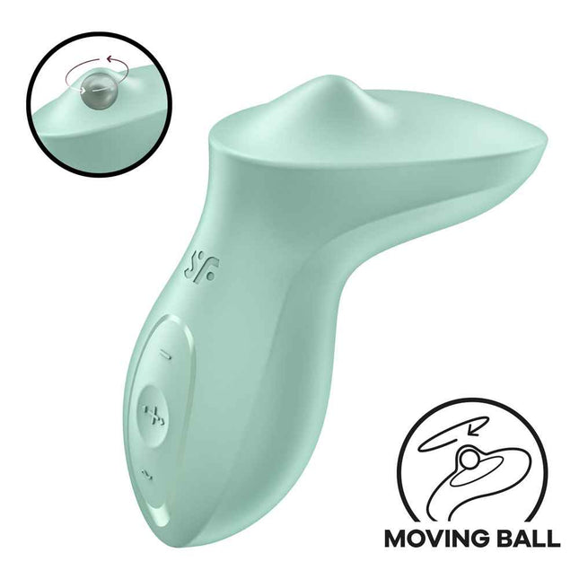 Mint Satisfyer Exciterrr Clit Stimulator with Moving Ball