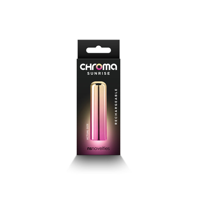 Nsnovelties Chroma Sunrise - Small Pink/Gold 6.8 cm Bullet Vibrator
