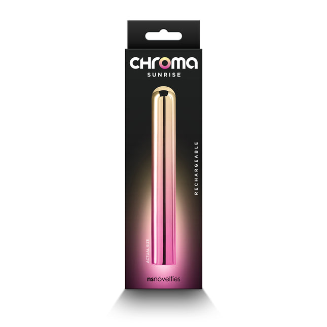 Nsnovelties Chroma Sunrise - Large Pink/Gold 13.8 cm Bullet Vibrator