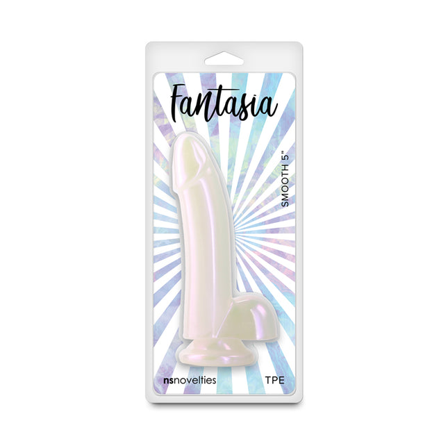 Fantasia Smooth 5 Inch Pearl Pearlescent White Dildo