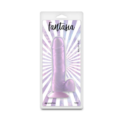 Fantasia Ballsy 6.5 Inch Orchid Pearlescent Purple Dildo