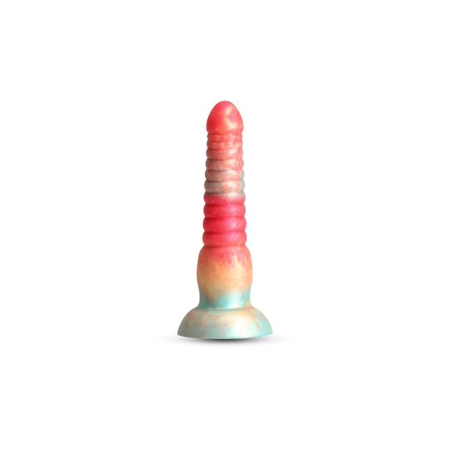 Colours Stacked Red/Gold 6 Inch Fantasy Dildo