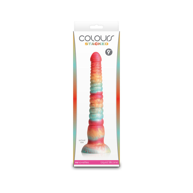 Colours Stacked Red/Gold 9 Inch Fantasy Dildo case only