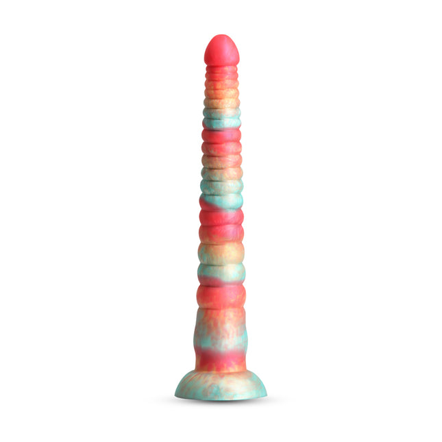 Colours Stacked Red/Gold 12 Inch Fantasy Dildo