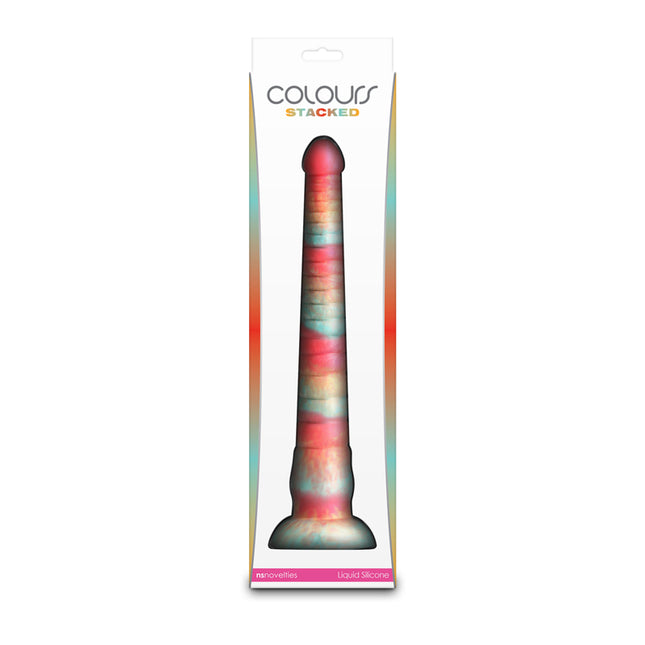 Colours Stacked Red/Gold 12 Inch Fantasy Dildo