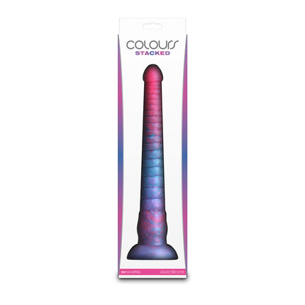 Colours Stacked Pink/Blue 12 Inch Fantasy Dildo