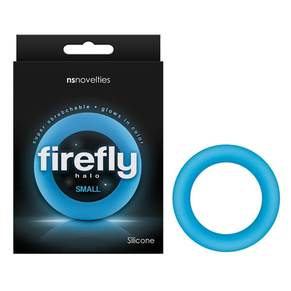 Firefly Halo Glow In Dark Blue Small 50mm Cock Ring