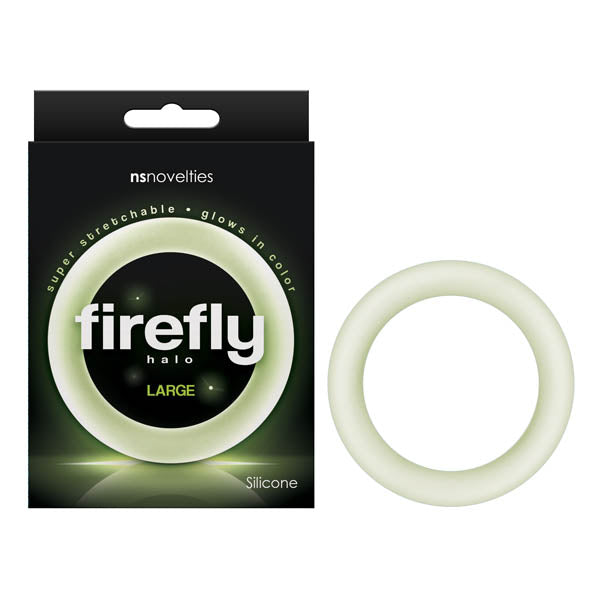 Firefly Halo Glow In Dark Clear Large 60mm Cock Ring