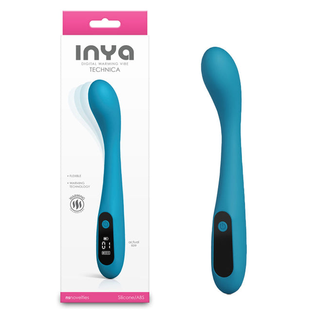 INYA Technica Teal 19.2cm Warming Vibrator