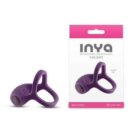 INYA Valiant - Purple Rechargeable Vibrating Cock Ring