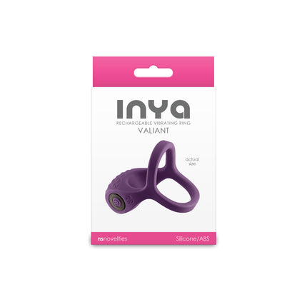 INYA Valiant - Purple Rechargeable Vibrating Cock Ring