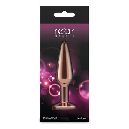NS Novelties Rear Assets Tapered Rose Gold Butt Plug - Medium