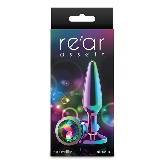 NS Novelties Rear Assets Tapered Rainbow Butt Plug - Medium