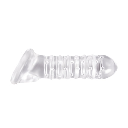Nsnovelties Renegade Ribbed Clear Penis Extension Sleeve