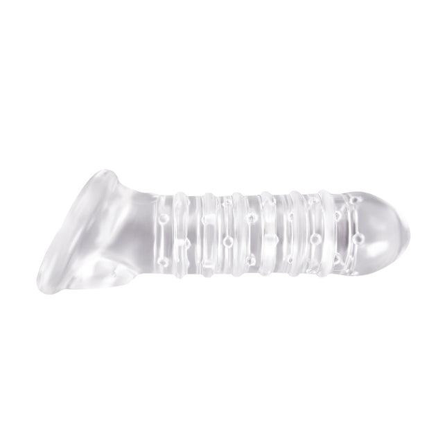 Nsnovelties Renegade Ribbed Clear Penis Extension Sleeve