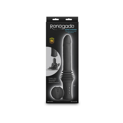 Renegade Black Super Stroker Thrusting Vibrator