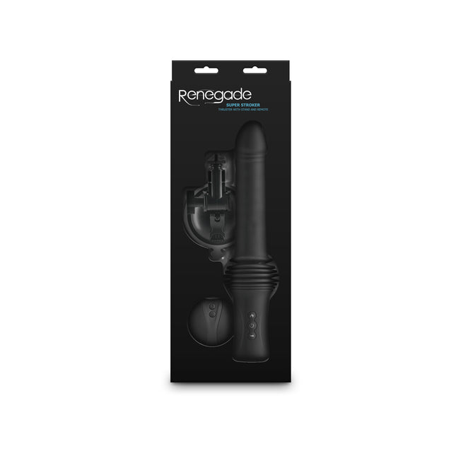 Renegade Black Super Stroker Thrusting Vibrator