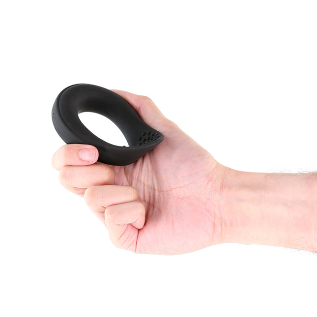 Renegade Slider Black Vibrating Cock Ring