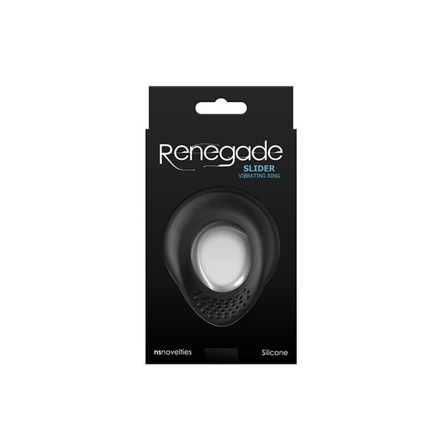 Renegade Slider Black Vibrating Cock Ring