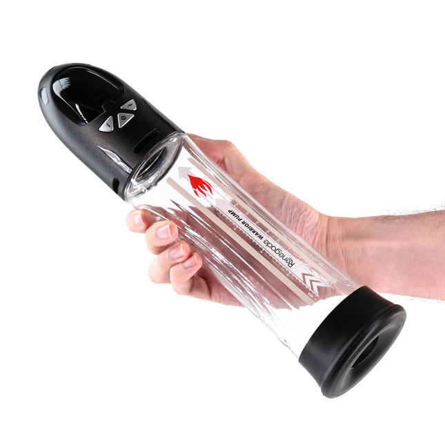 Renegade Warrior Pump Black/Clear Waterproof Automatic Penis Pump