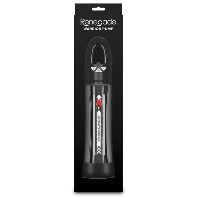 Renegade Warrior Pump Black/Clear Waterproof Automatic Penis Pump