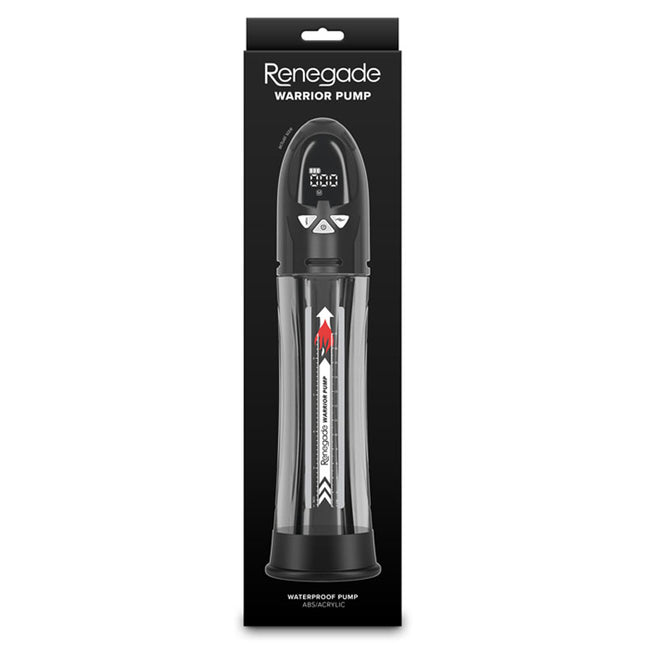 Renegade Warrior Pump Black/Clear Waterproof Automatic Penis Pump