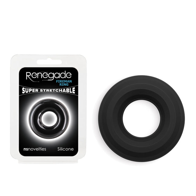 Renegade Fireman Small Black Cock Ring