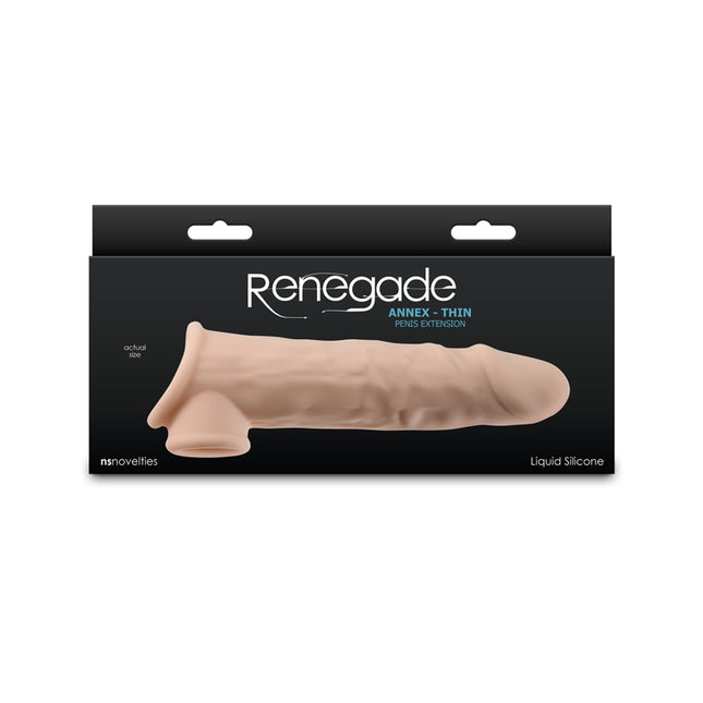 Nsnovelties Renegade Annex Thin Flesh 7.5 Inch Penis Extender Sleeve