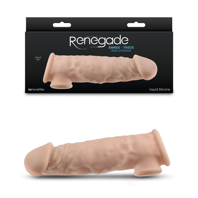 Nsnovelties Renegade Annex Thick Flesh 7 Inch Penis Extender Sleeve