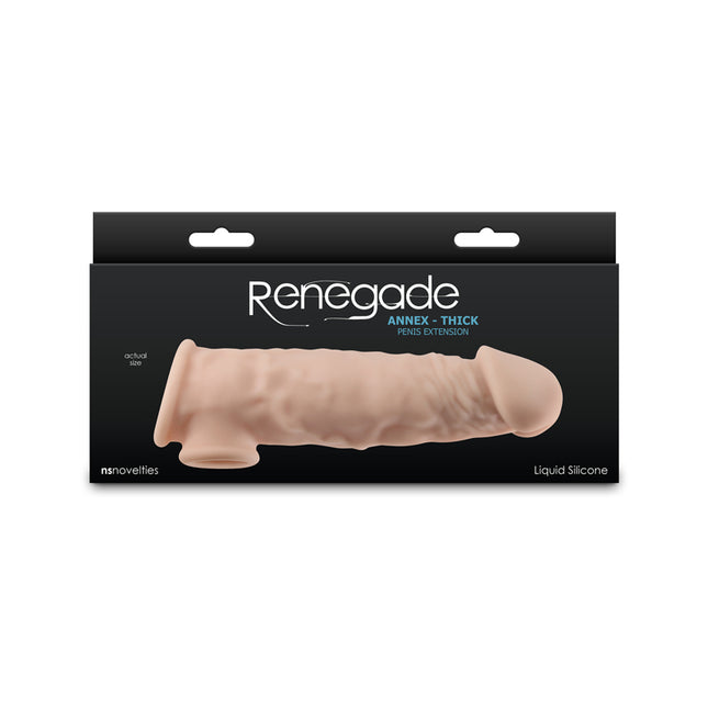 Nsnovelties Renegade Annex Thick Flesh 7 Inch Penis Extender Sleeve