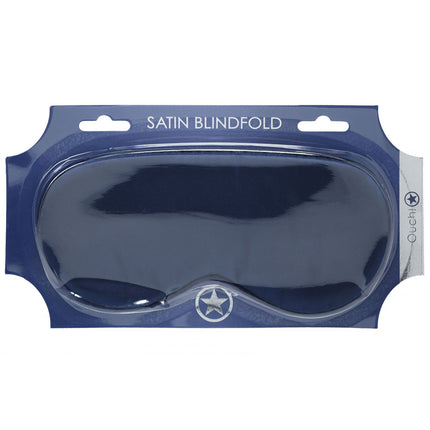 OUCH! Satin Navy Blue Eye Mask