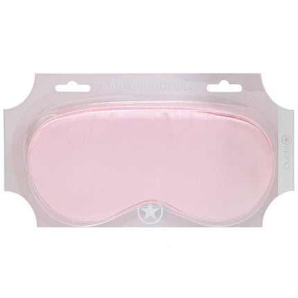 OUCH! Satin Powder Pink Eye Mask