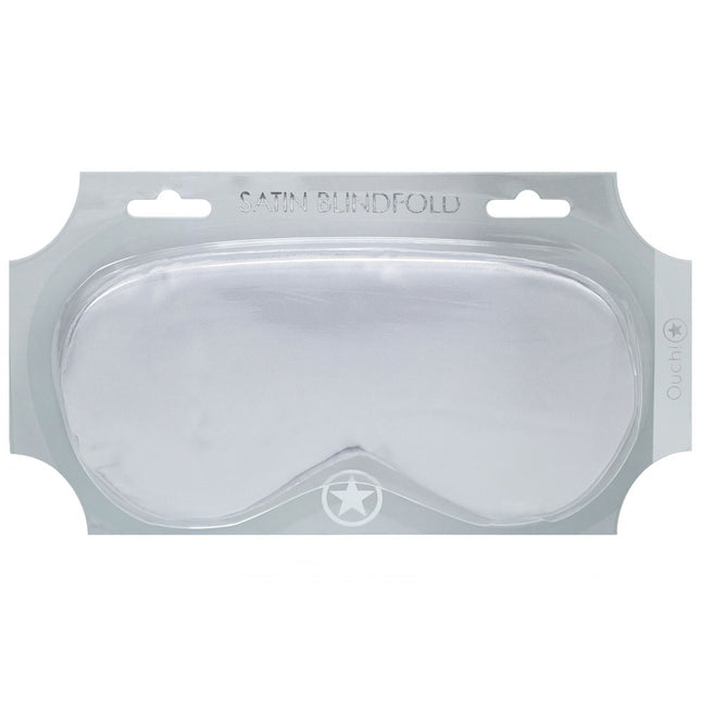 OUCH! Satin Silver Eye Mask