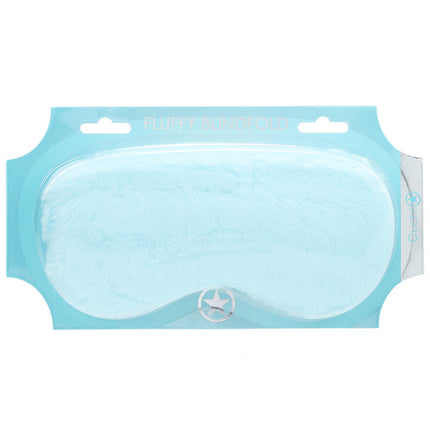 OUCH! Powder Blue Fluffy Eye Mask
