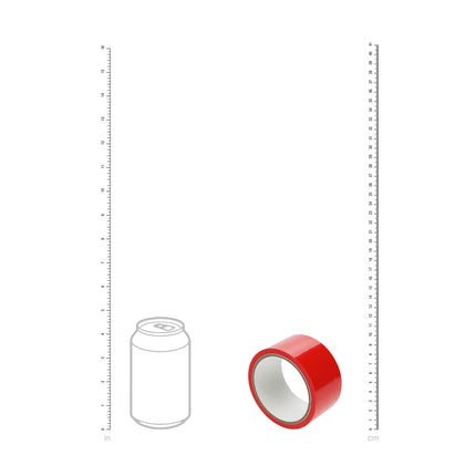 OUCH! PVC Non-Stick Red Bondage Tape - 20 meter length