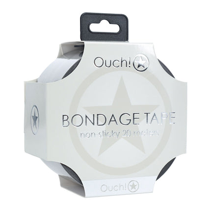 OUCH! PVC Non-Stick Silver Bondage Tape - 20 meter length