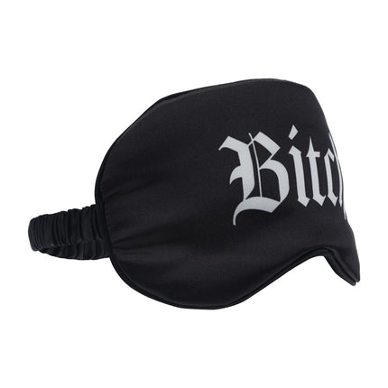 OUCH! Satin Mask Bitch - Black Printed Eye Mask