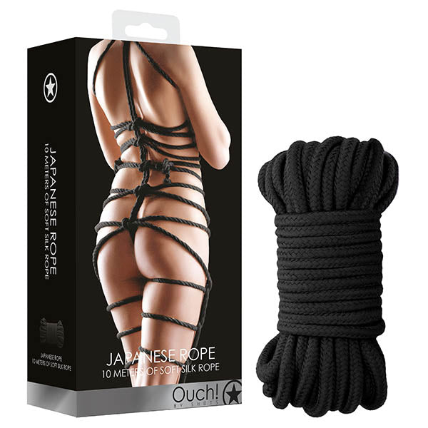 OUCH! Japanese Rope 10m Soft Silk - Black
